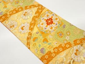 雪輪更紗文織出し袋帯